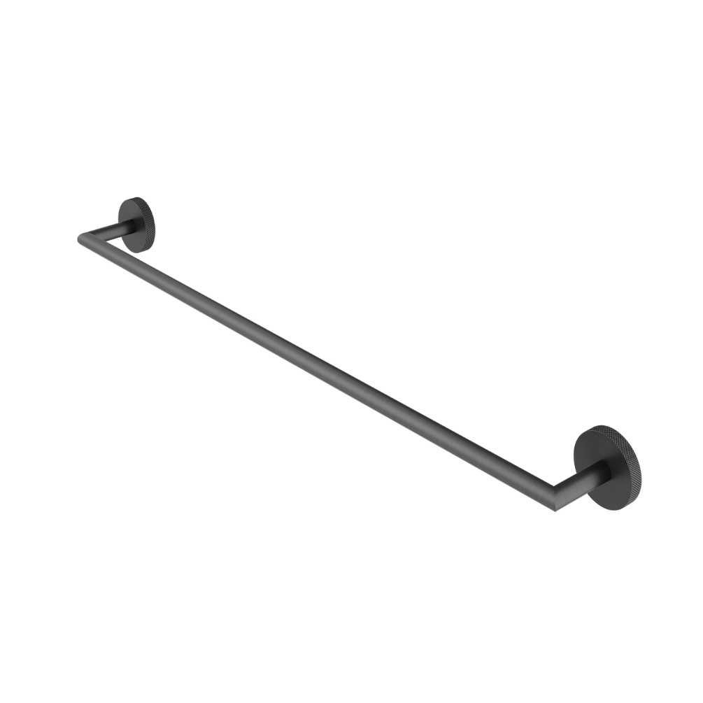 Product Cut out image of the Abacus Iso Pro Anthracite Single Towel Rail